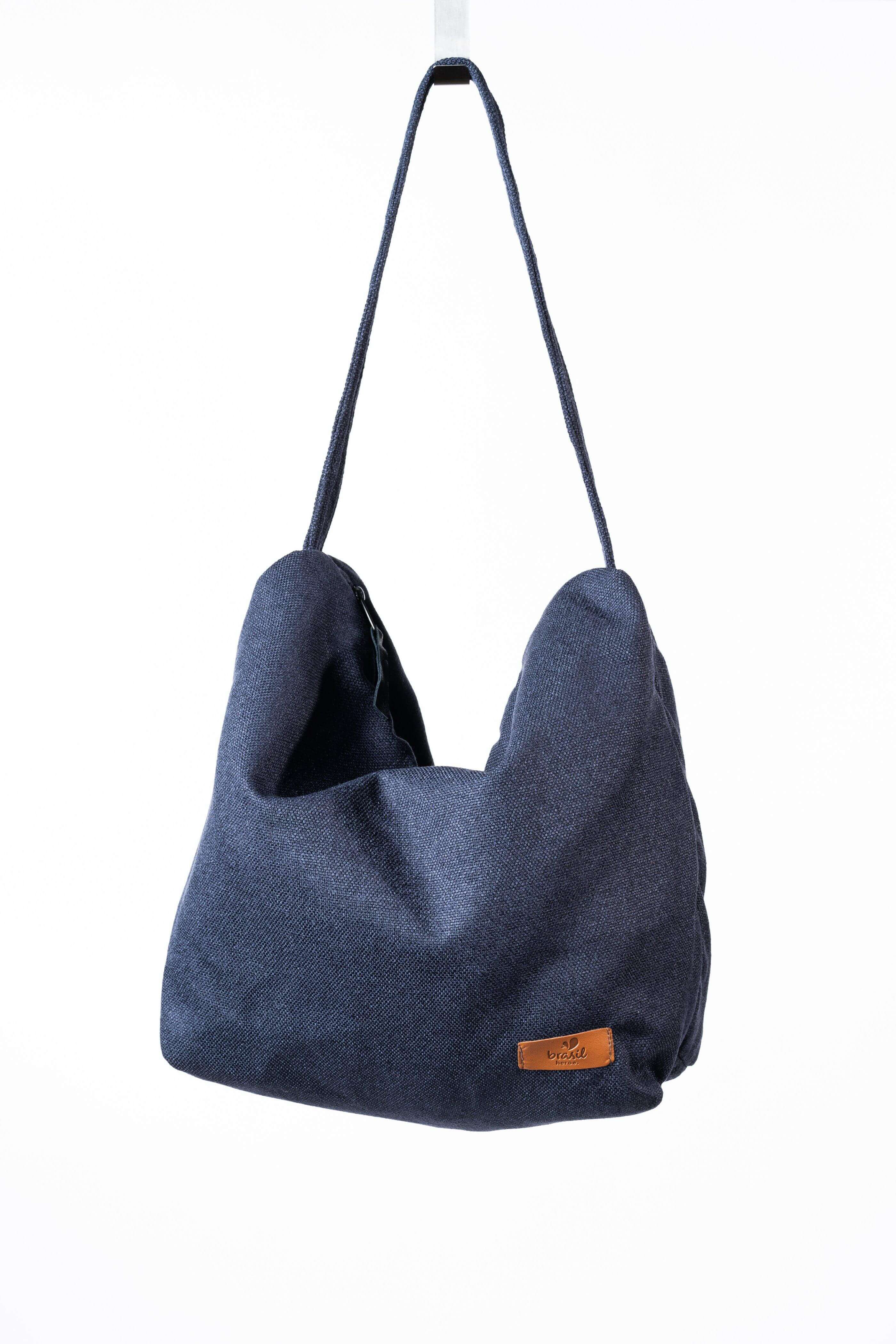 Canoa Handtasche, Klein - Azul Escuro (Dunkelblau)-Familienunternehmen-Brasilheroe-