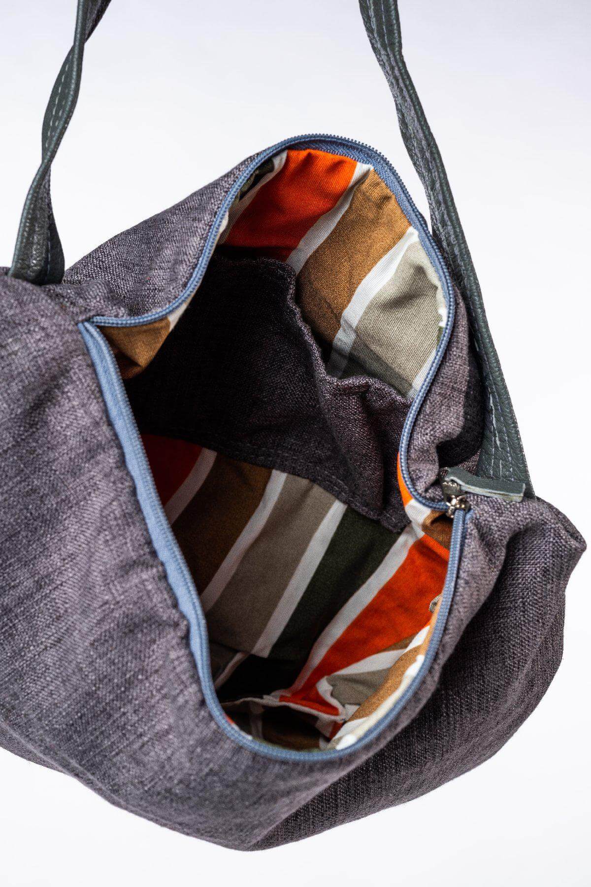 Canoa Handtasche, Klein - Cinzenta (Grau)-Familienunternehmen-Brasilheroe-