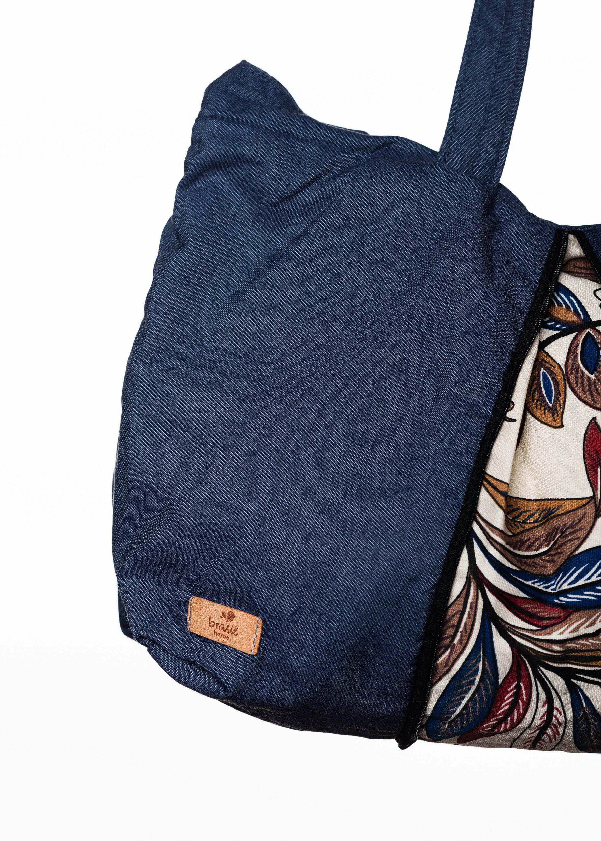 Canoa Handtasche, Klein - Jeans, Dunkel, Flex-Familienunternehmen-Brasilheroe-