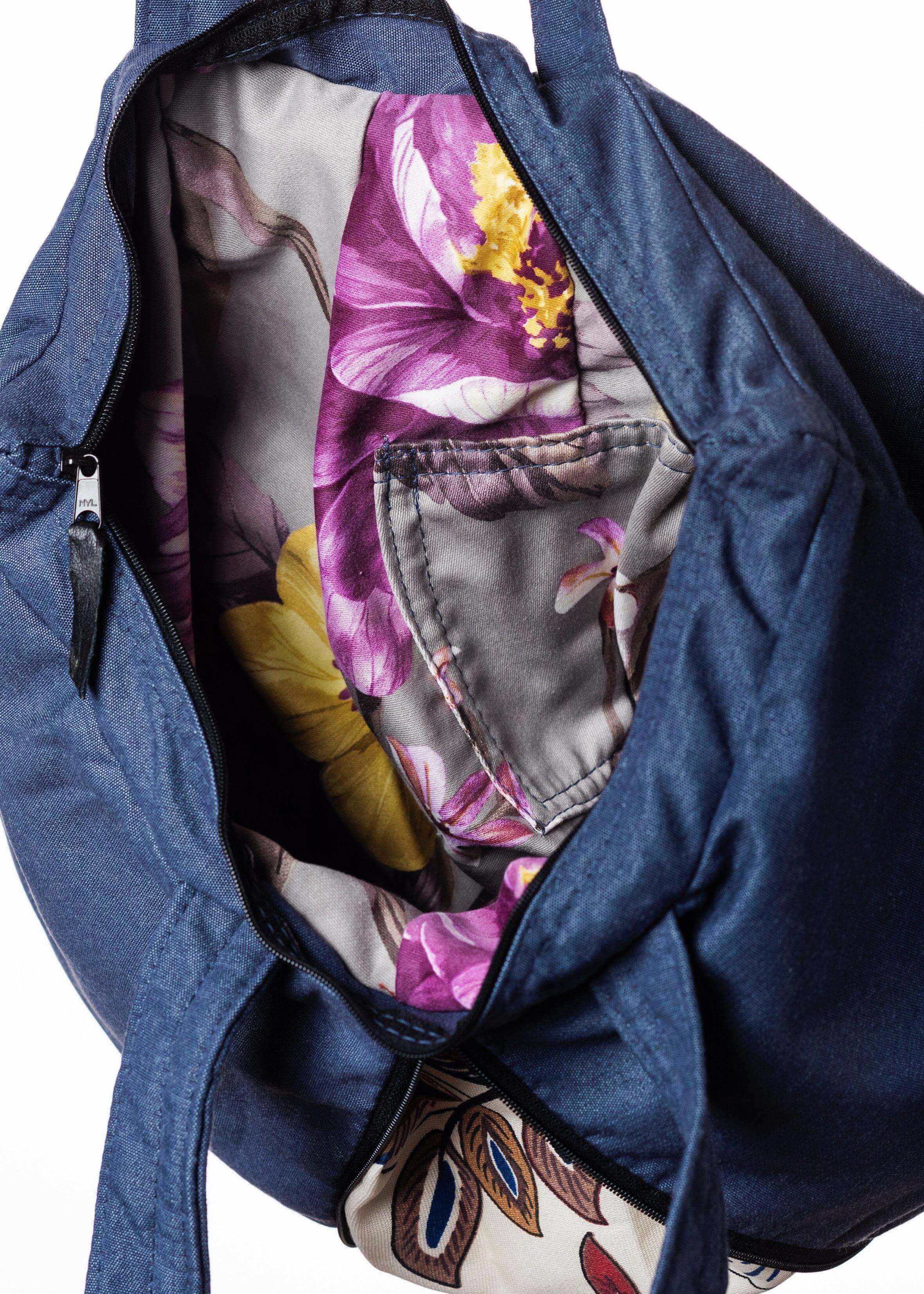 Canoa Handtasche, Klein - Jeans, Dunkel, Flex-Familienunternehmen-Brasilheroe-