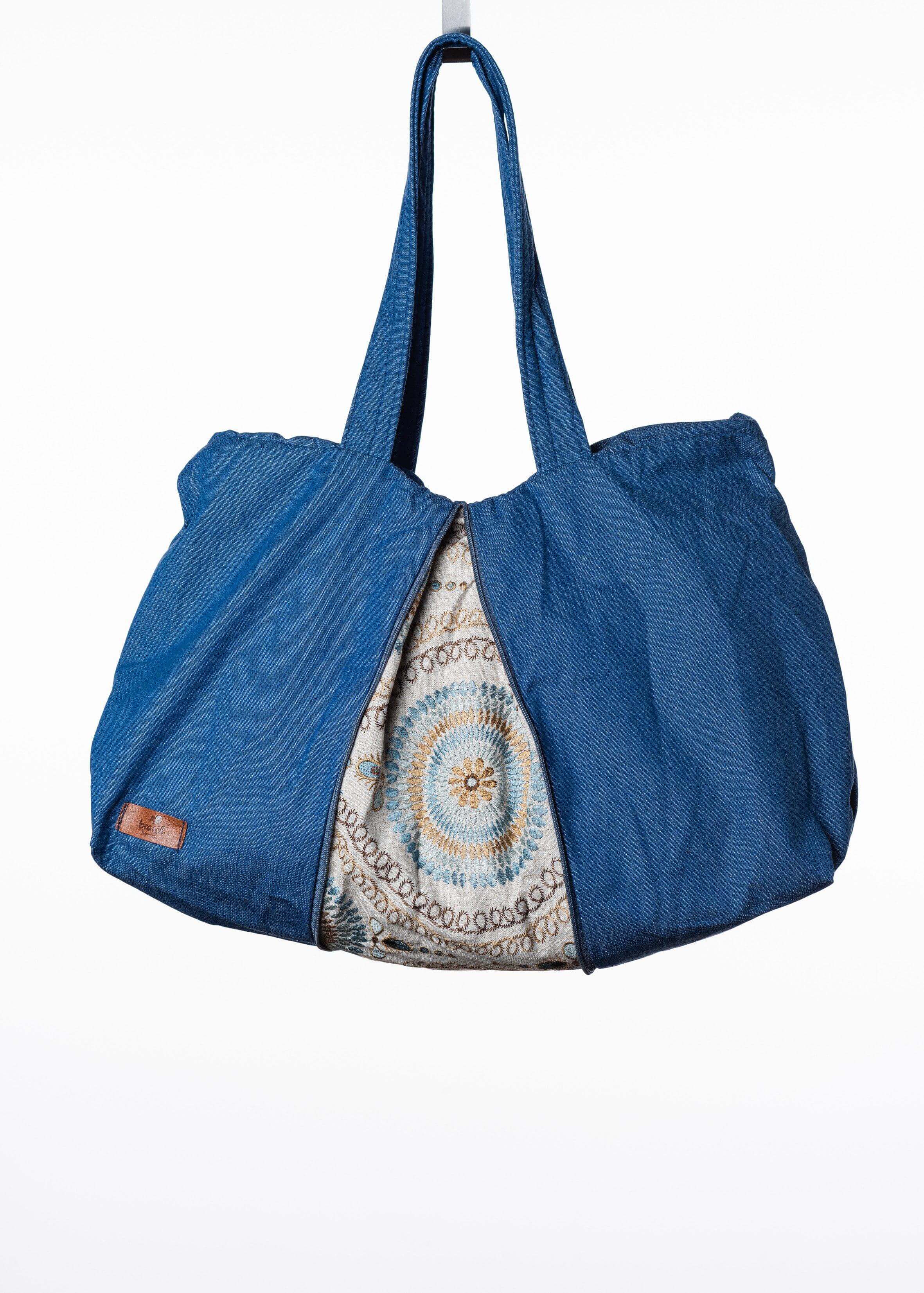 Canoa Handtasche, Klein - Jeans, Hellblau, Flex-Familienunternehmen-Brasilheroe-