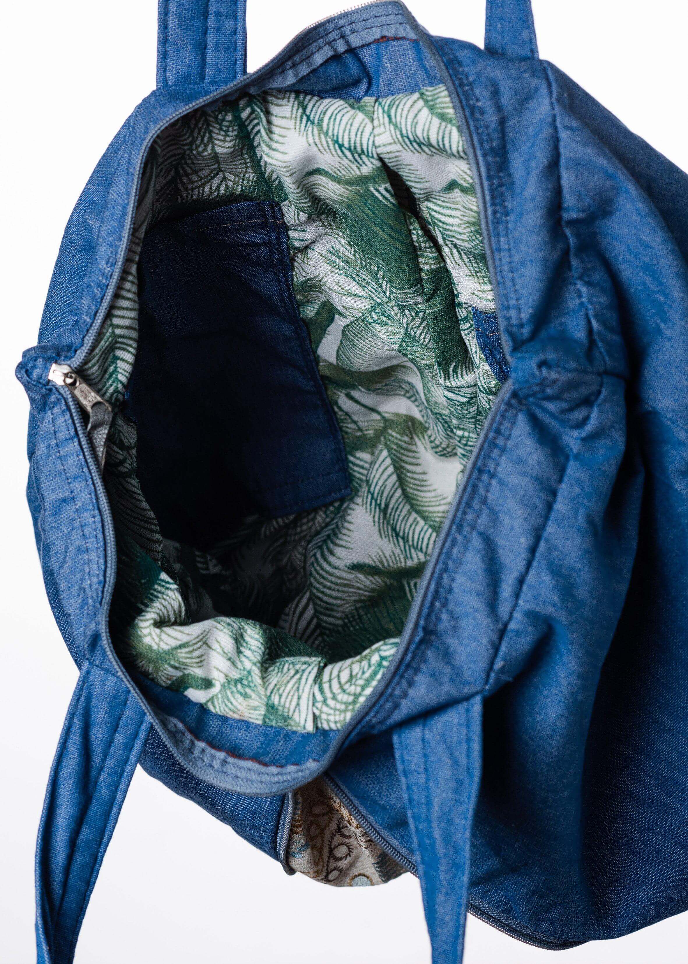 Canoa Handtasche, Klein - Jeans, Hellblau, Flex-Familienunternehmen-Brasilheroe-