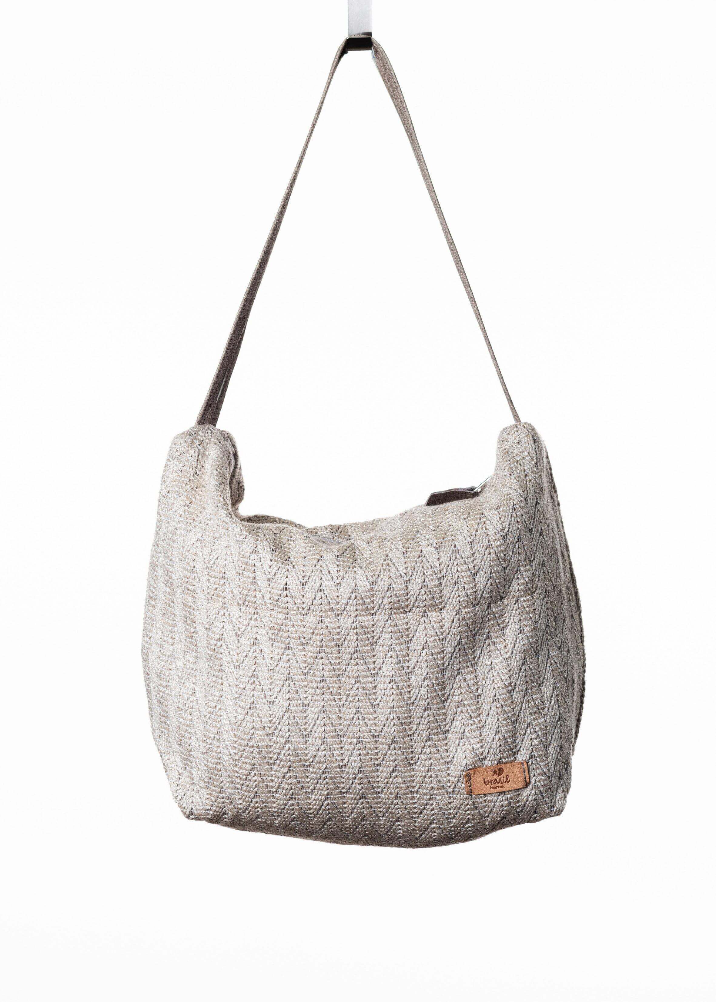 Canoa Handtasche, Klein - Juquehy (Beige)-Familienunternehmen-Brasilheroe-