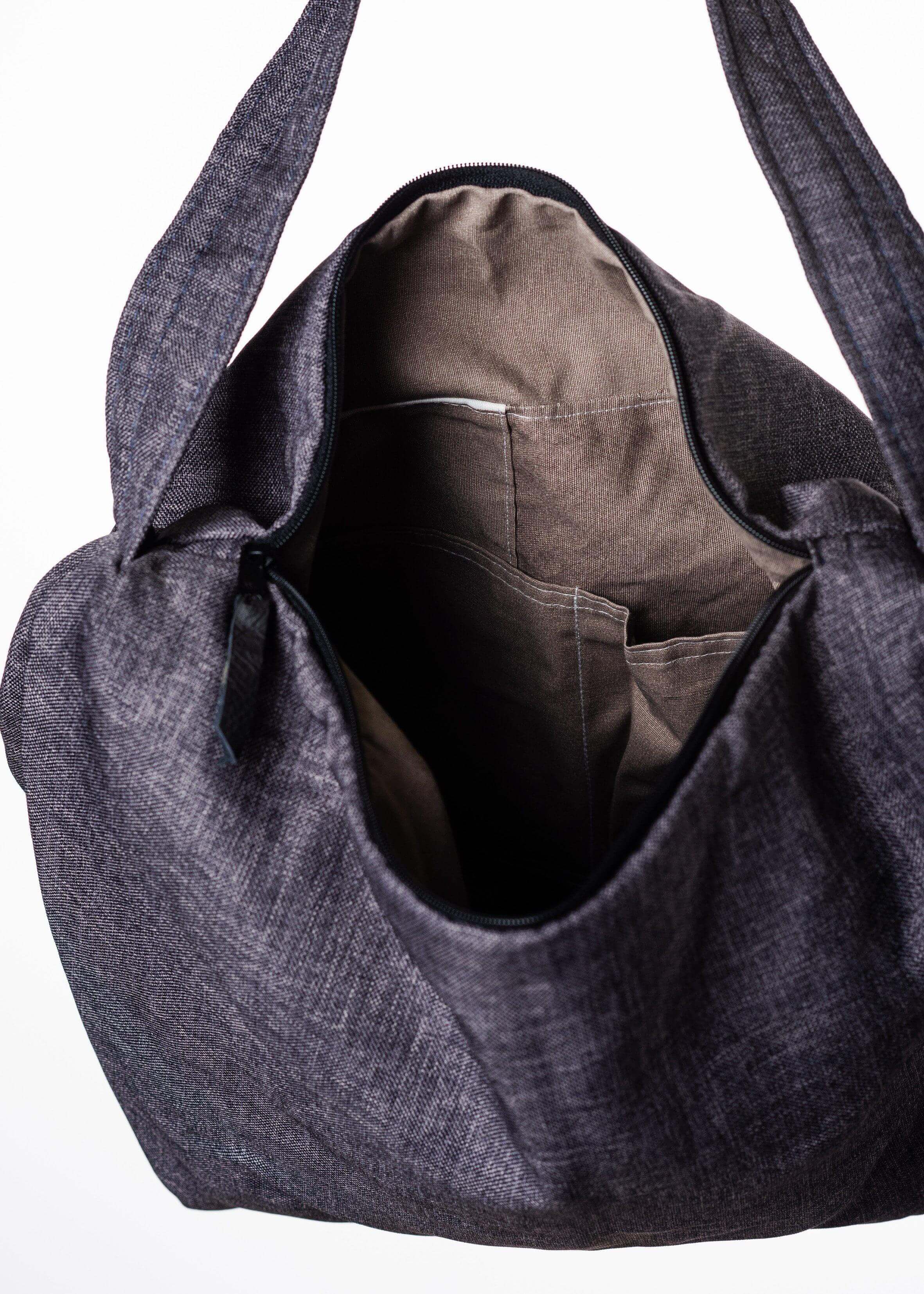 Canoa Handtasche, Klein - São Paulo (Dunkelgrau)-Familienunternehmen-Brasilheroe-