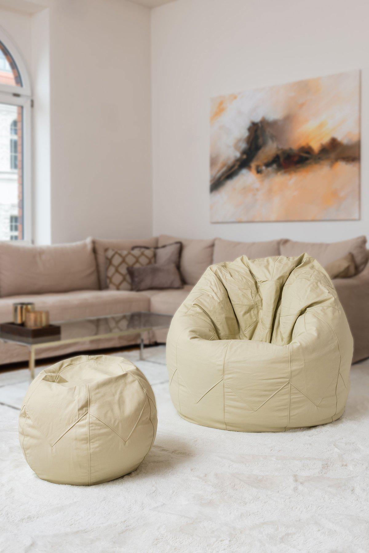 Pouf Leder Classic - Pico da Neblina-Möbel-Brasilheroe
