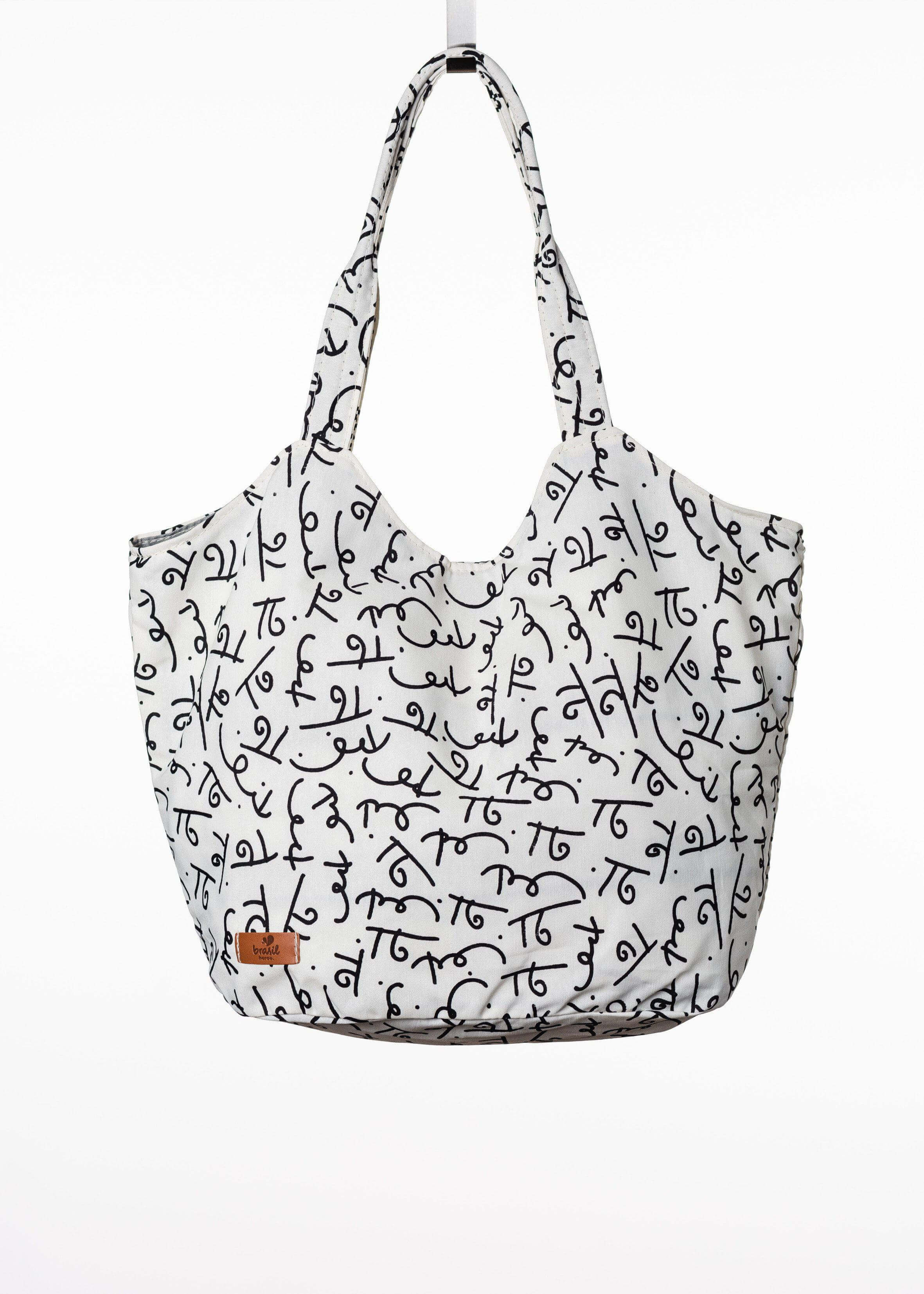 Praia Beach Handtasche, Groß - Flick-Flack (Weiß)-Familienunternehmen-Brasilheroe-