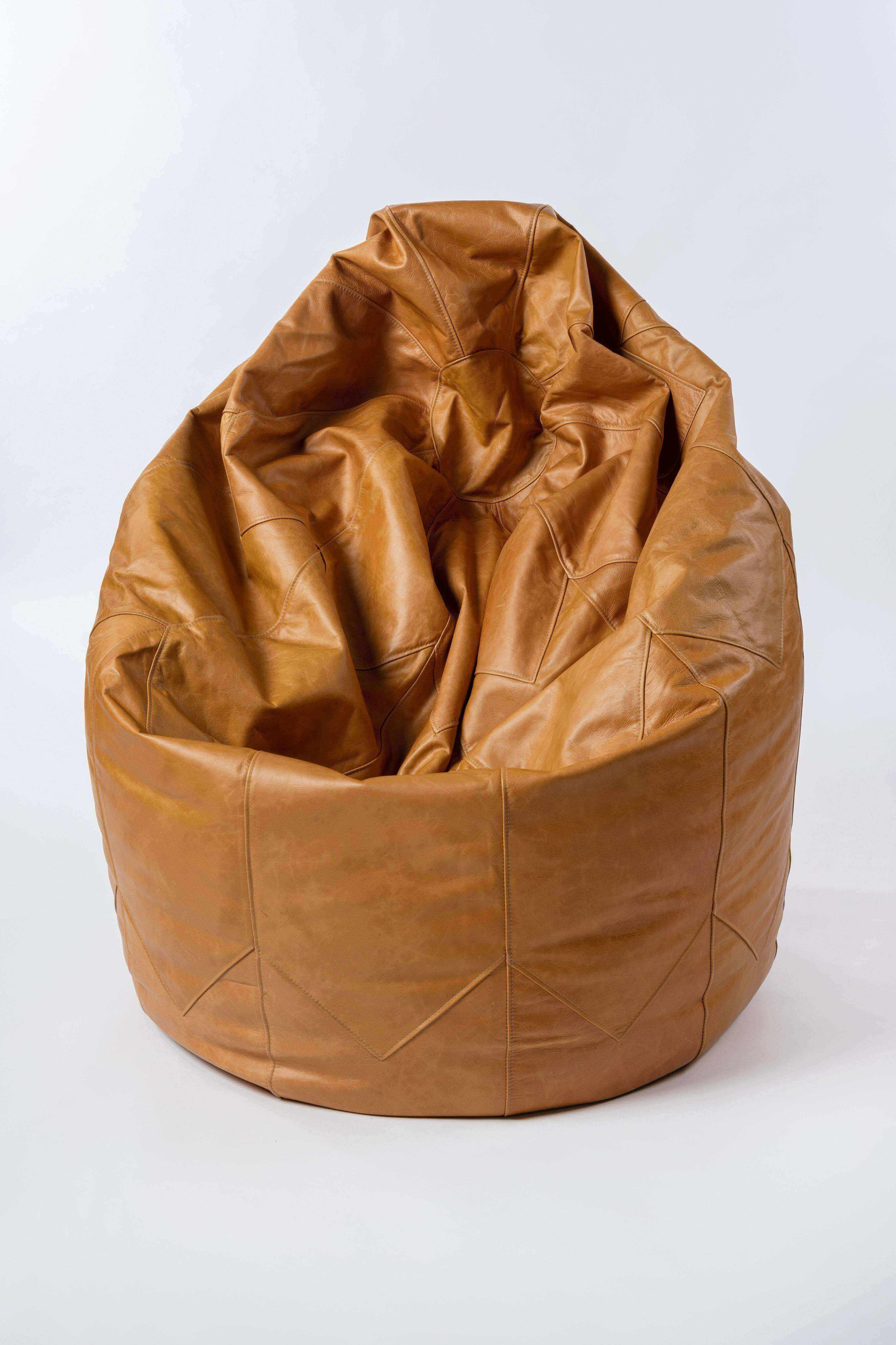 Sitzsack Leder Premium, Groß - São Bernardo-Familienunternehmen-Brasilheroe-