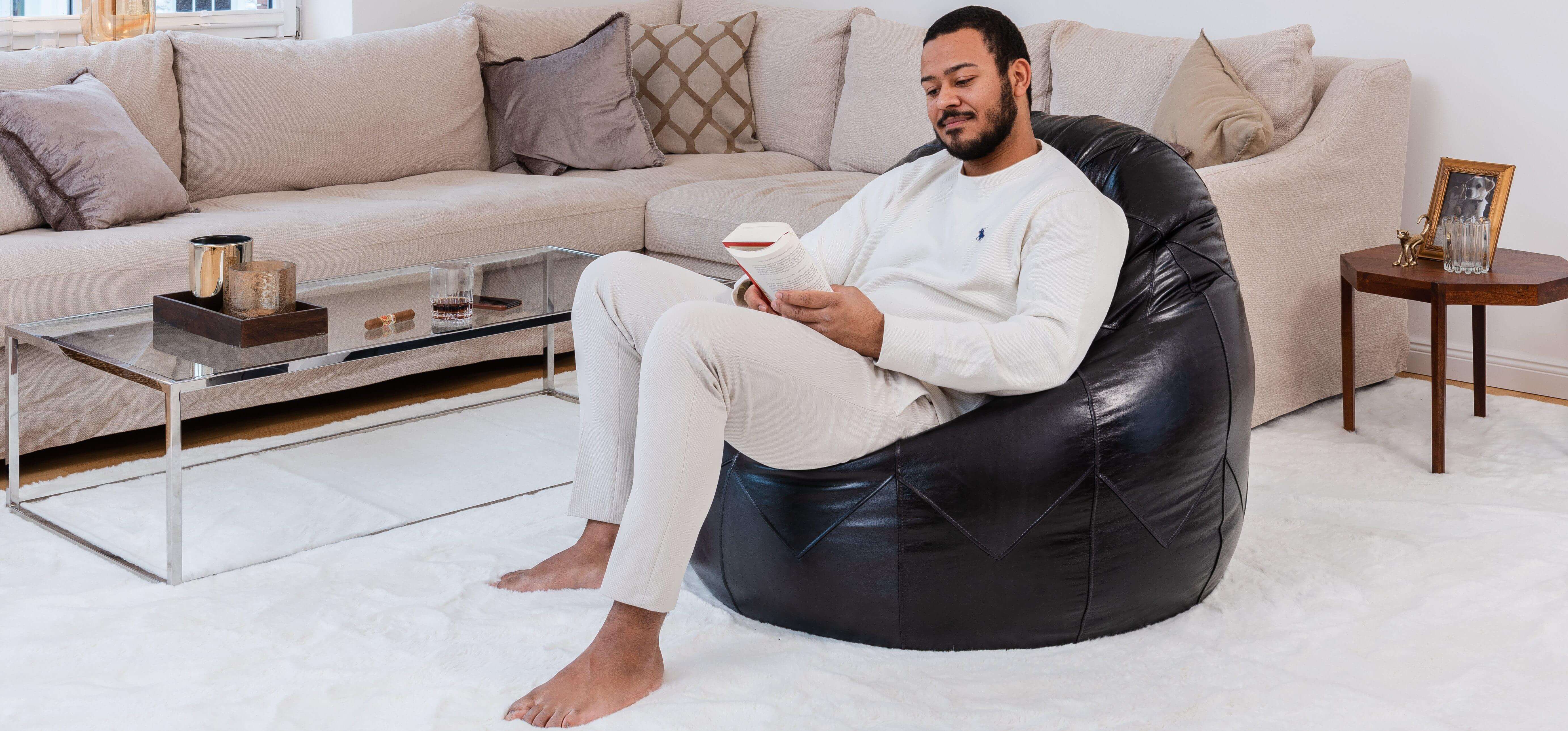 Sitzsack Leder Premium, Medium - Ribeirão Preto-Familienunternehmen-Brasilheroe-