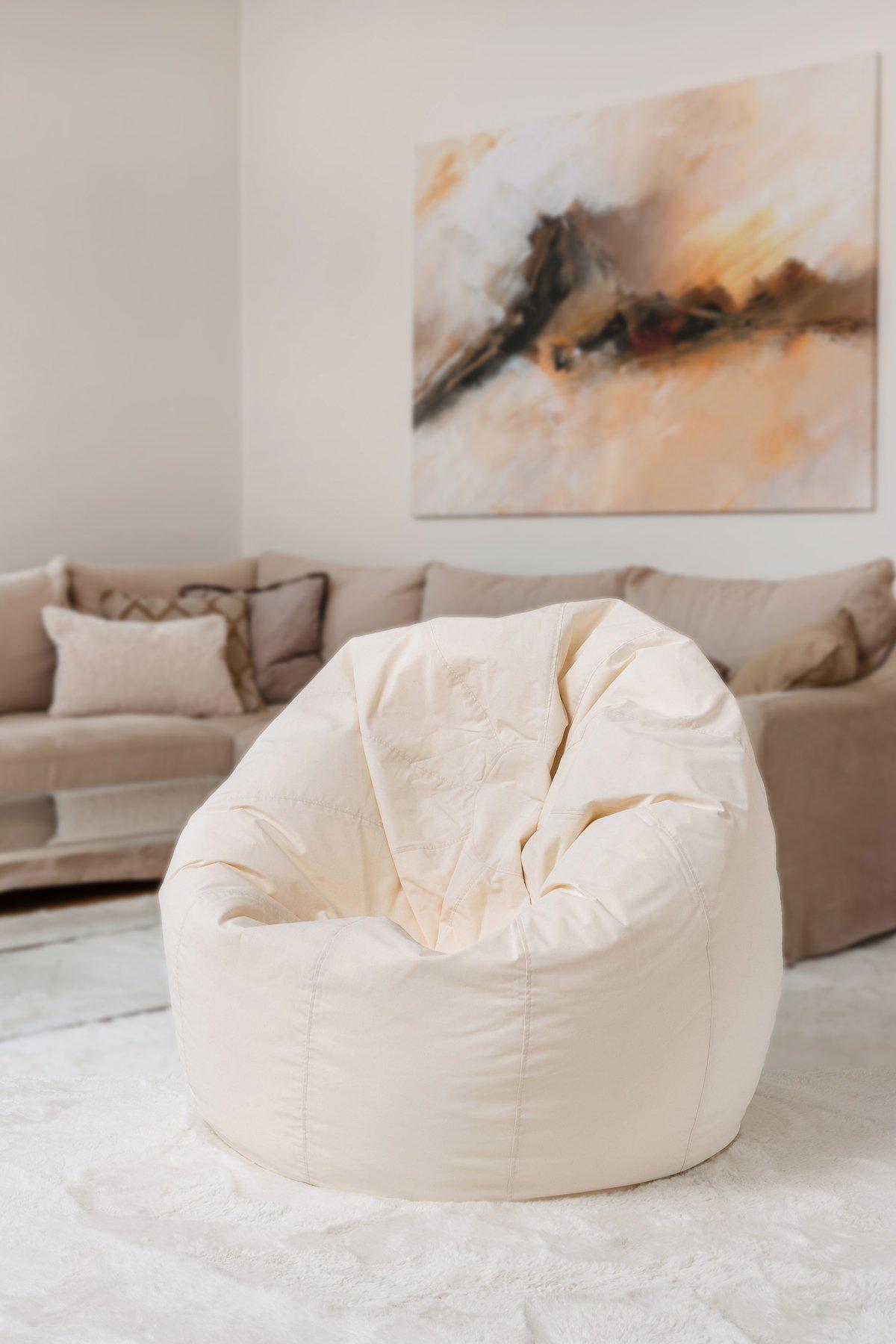 Sitzsack Stoff, Medium - Lençóis Maranhenses-Möbel-Brasilheroe