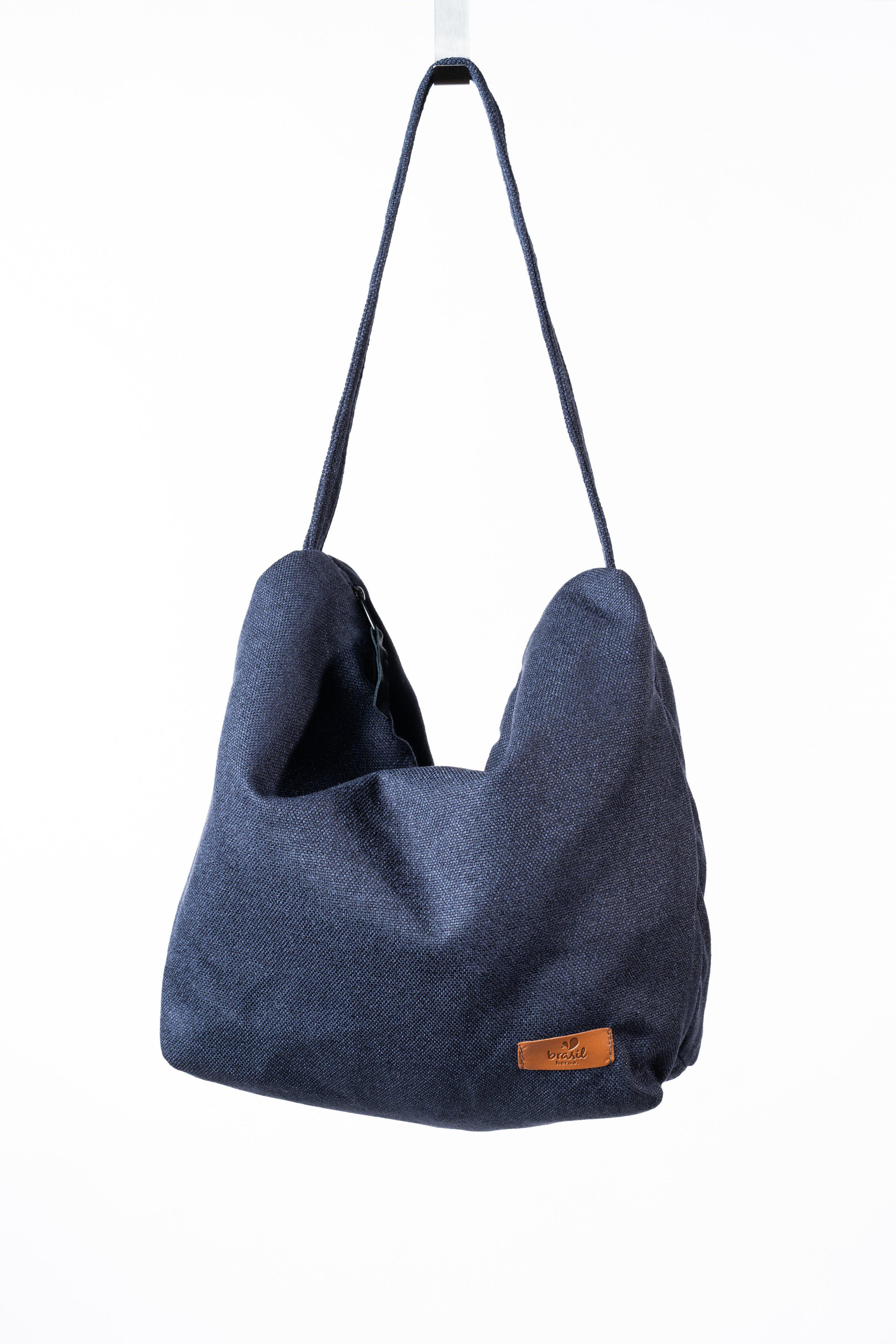 Canoa Handtasche, Klein - Azul Escuro (Dunkelblau)-Familienunternehmen-Brasilheroe-