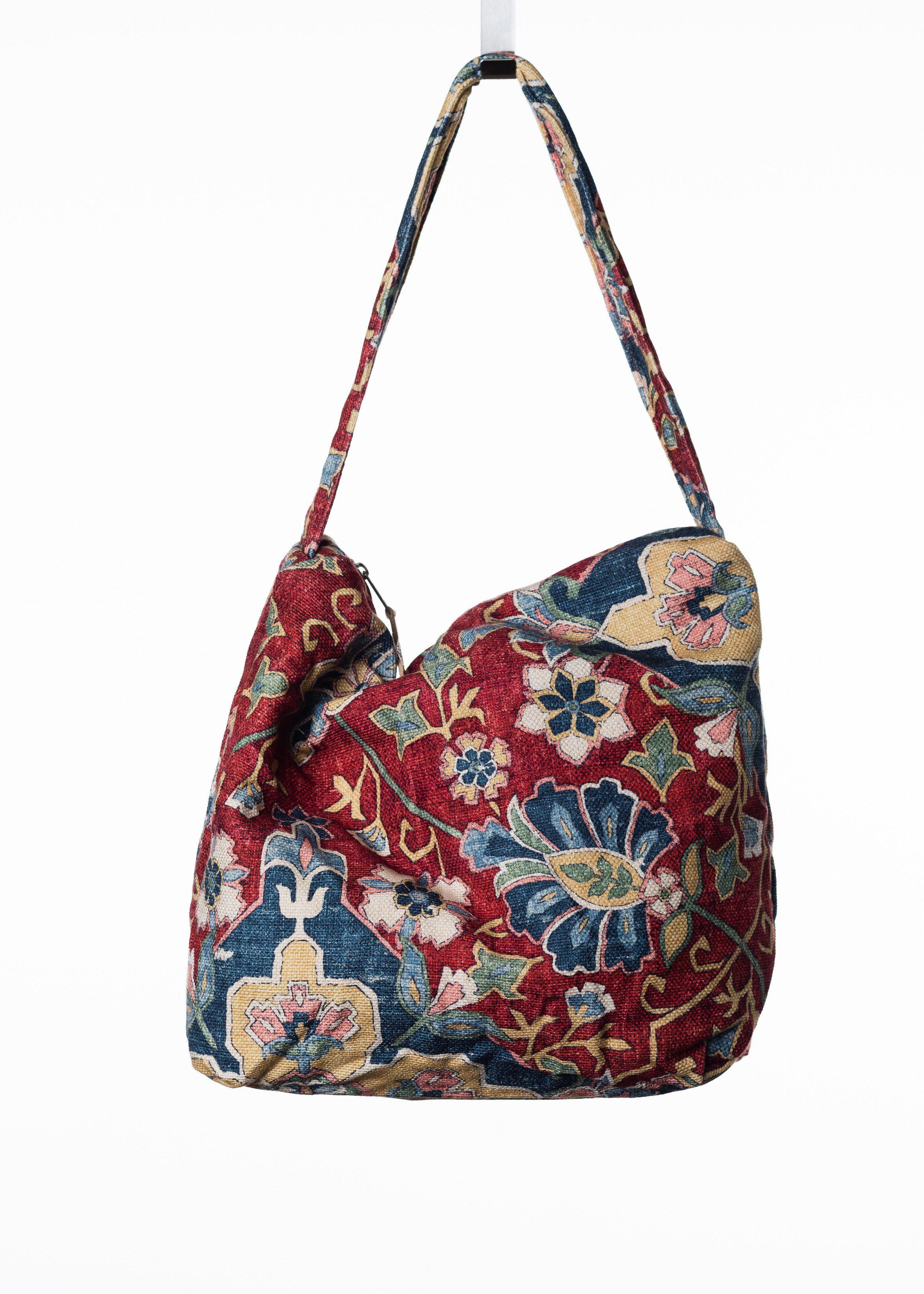 Canoa Handtasche, Klein - Flores (Rot)-Brasilheroe-Brasilheroe