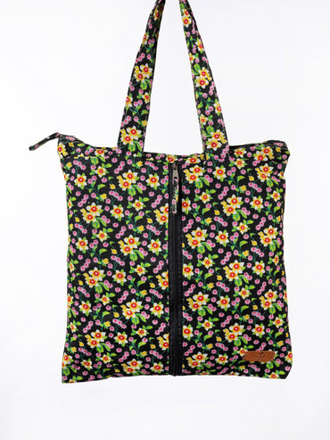 City Shopping Handtasche - Flores (Blumen), Flex