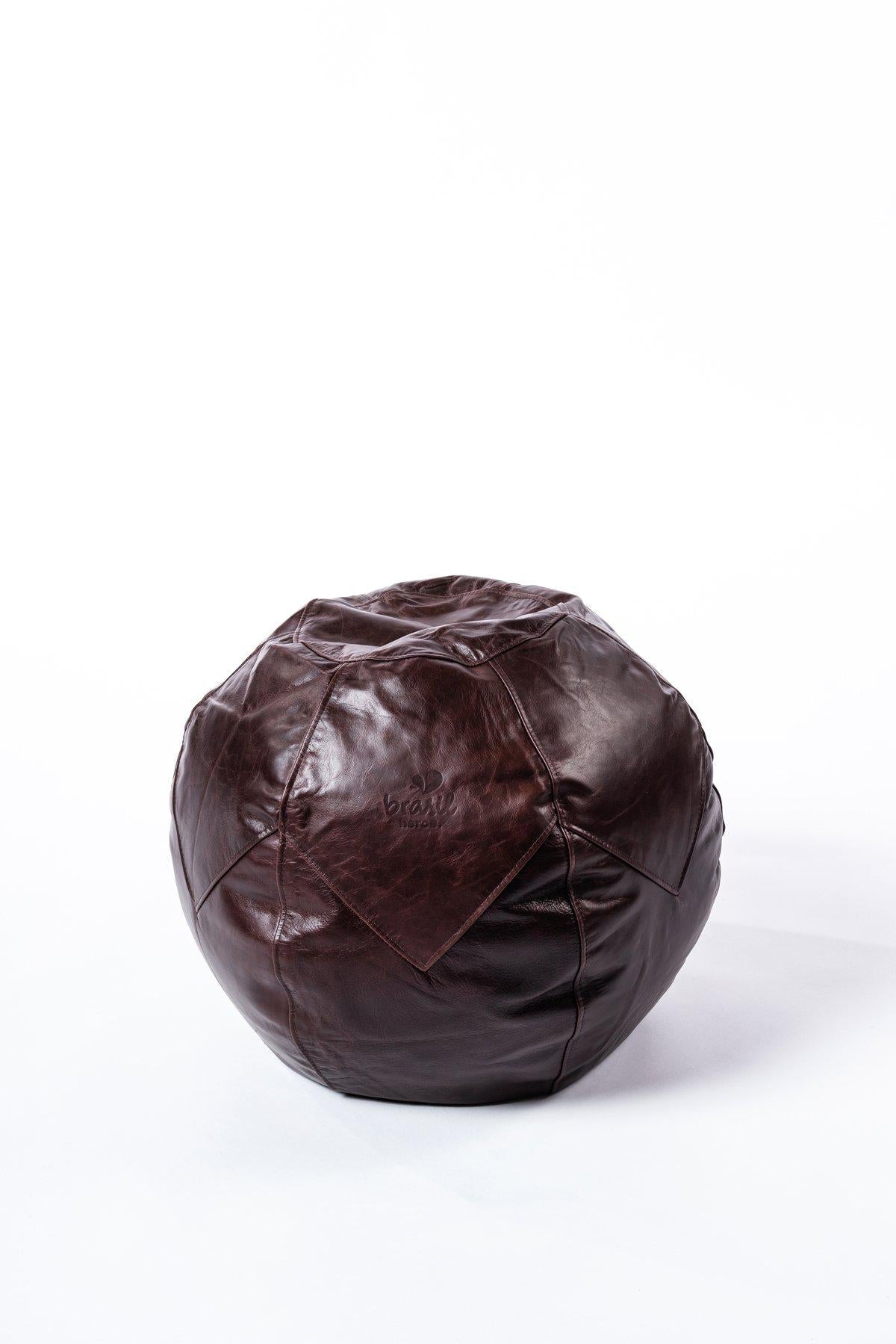 Pouf Leder Premium+ - Bahia-Möbel-Brasilheroe-Tabaco-Brasilheroe