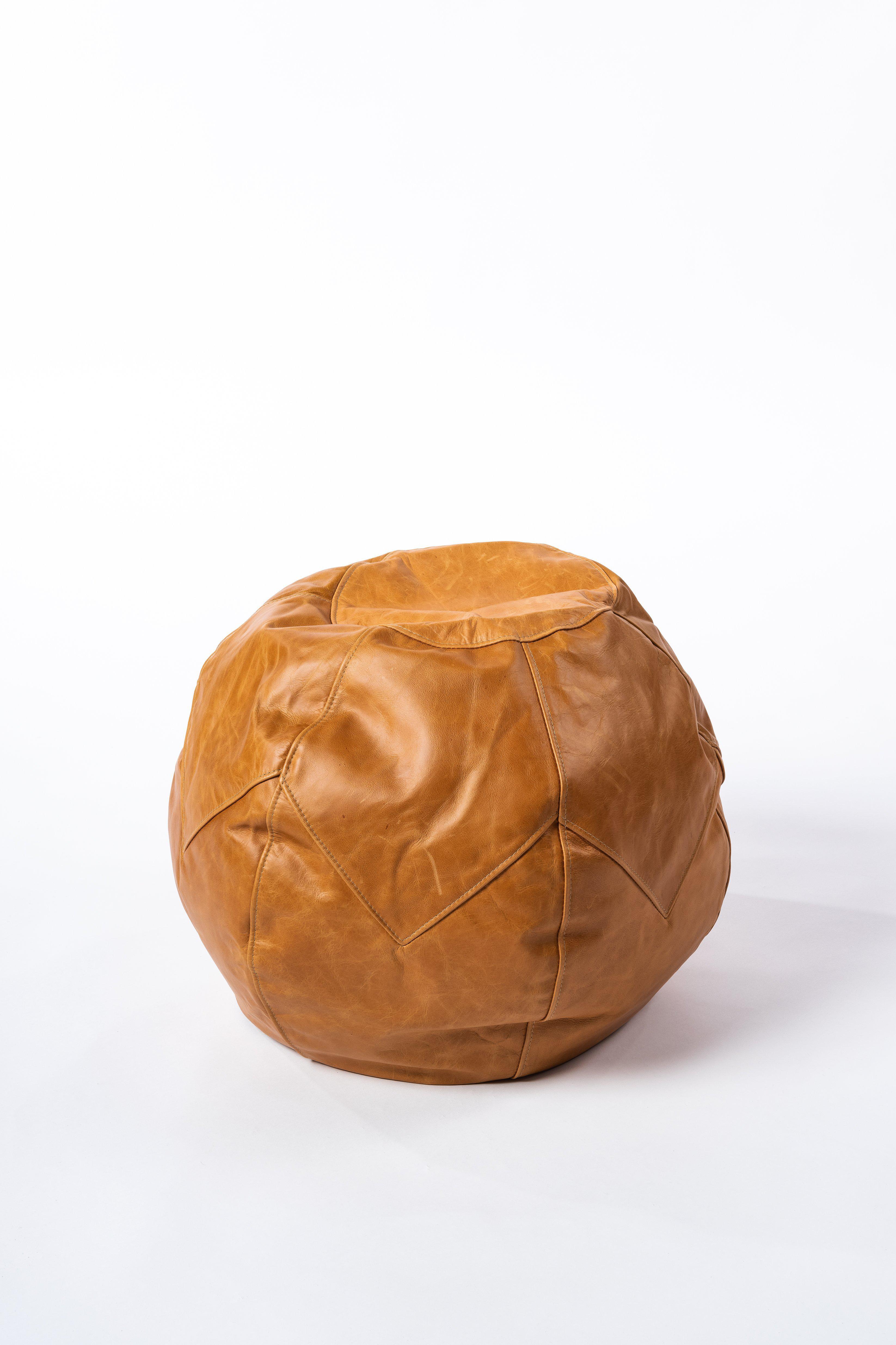 Pouf Leder Premium - São Bernardo-Möbel-Brasilheroe-Castor-Brasilheroe