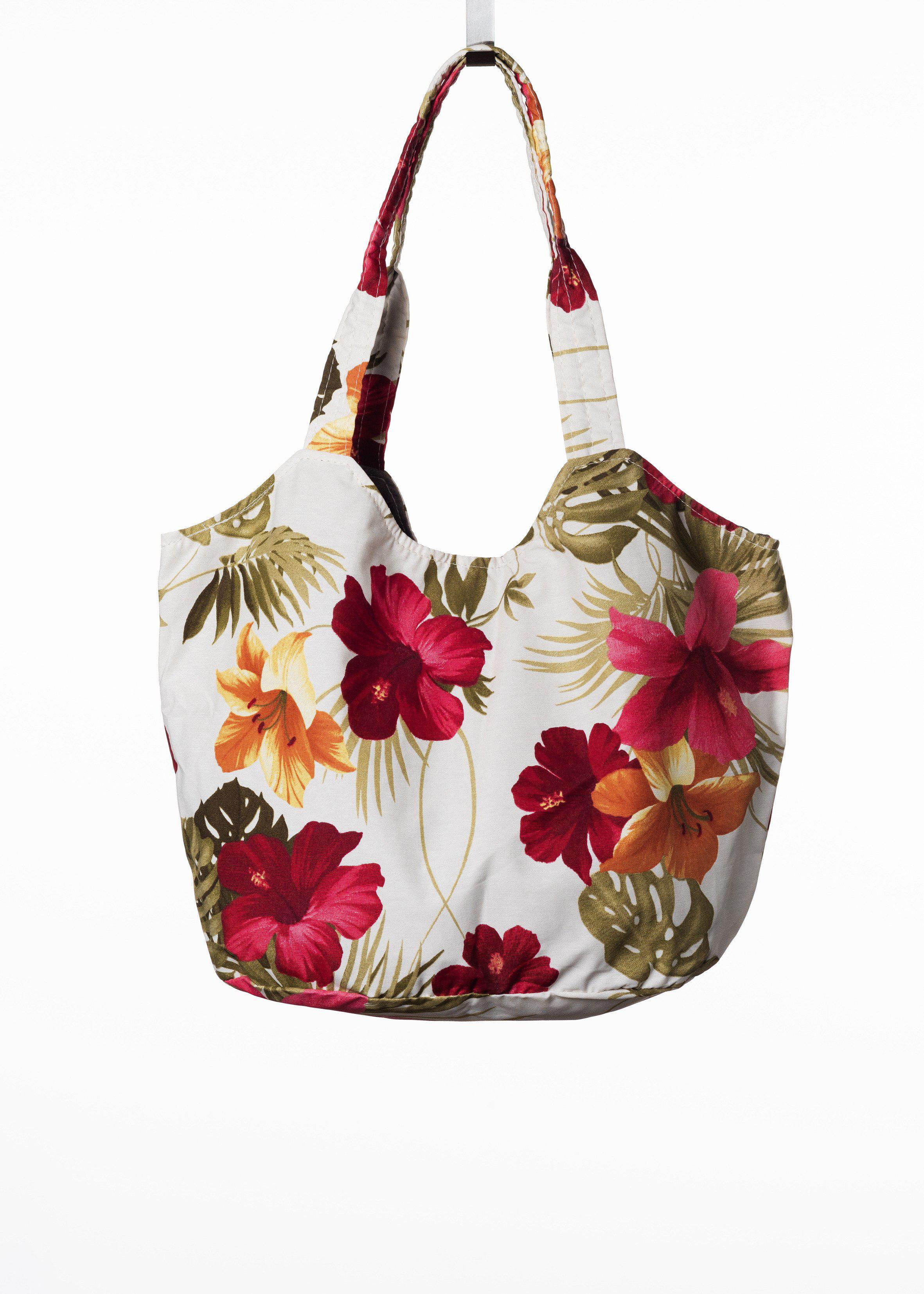 Praia Beach Handtasche, Groß - Blumenau (Rot, Weiß)-Brasilheroe-Brasilheroe